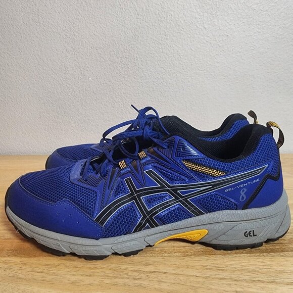 ASICS Shoes Sneaker Mens Size 13 Blue Black GEL-Venture 8 Trail Running 1011A824 main image 11